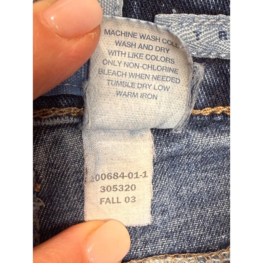 VTG Old Navy 10 Denim Jean Cargo Mini Skirt Front Pocket Low‎ Rise Y2K 2000s